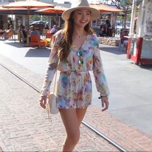 Willow & Clay | multicolored Long Sleeve romper